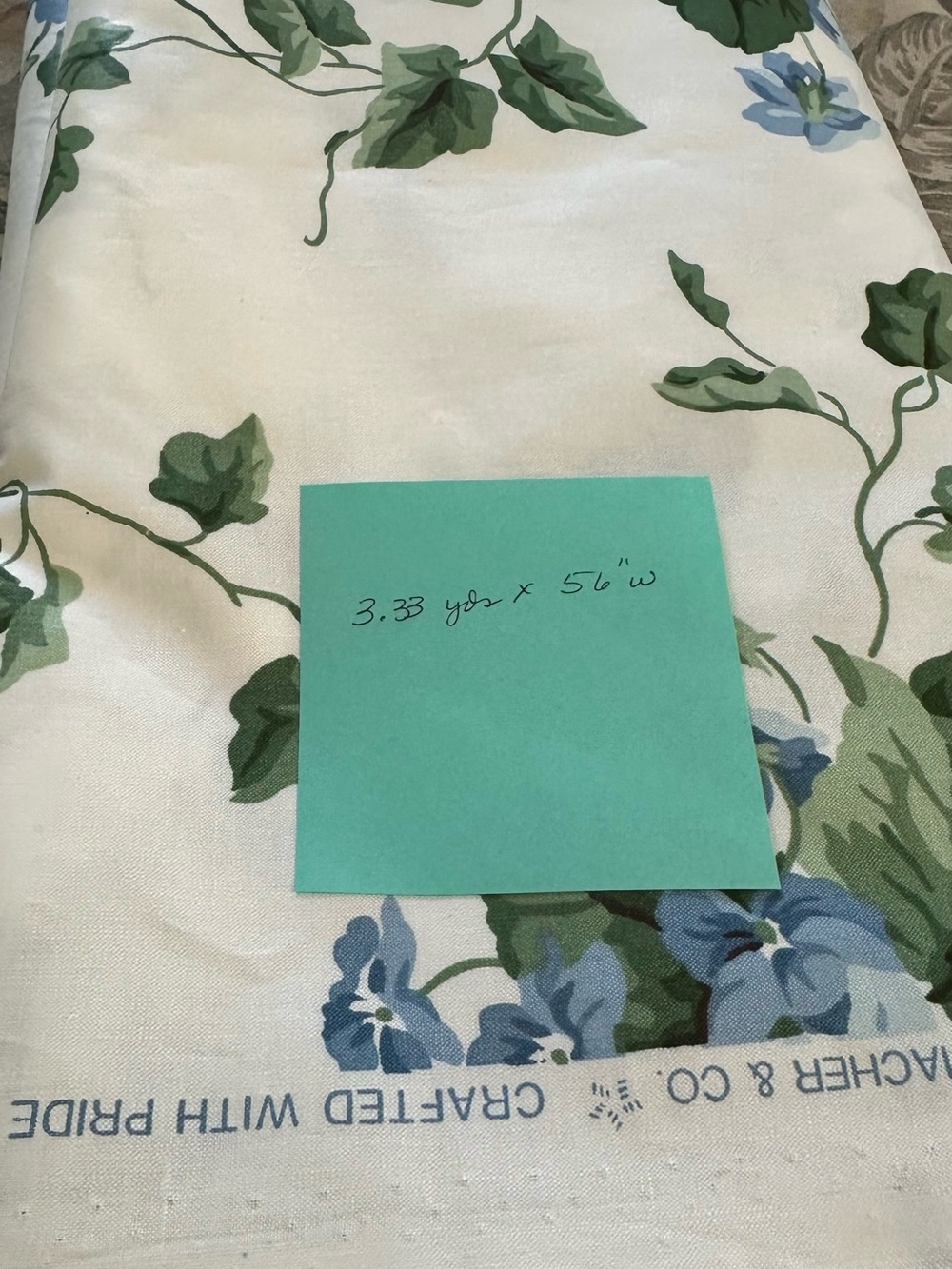Waverly/schumacher “My Favorite Things” fabric 3.33yds x 56 in wide